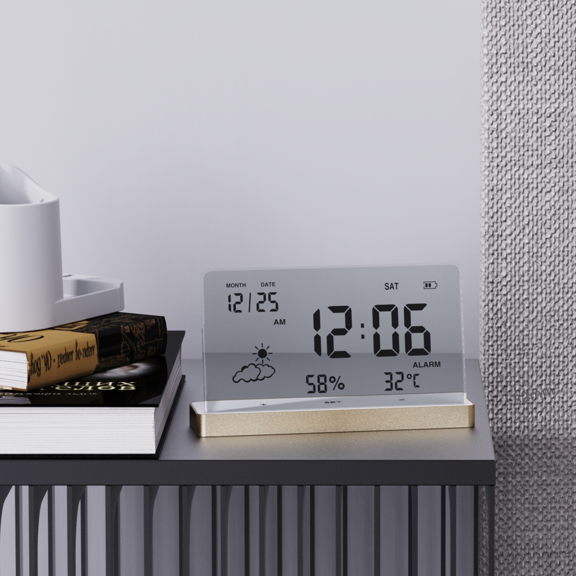 transparent clock