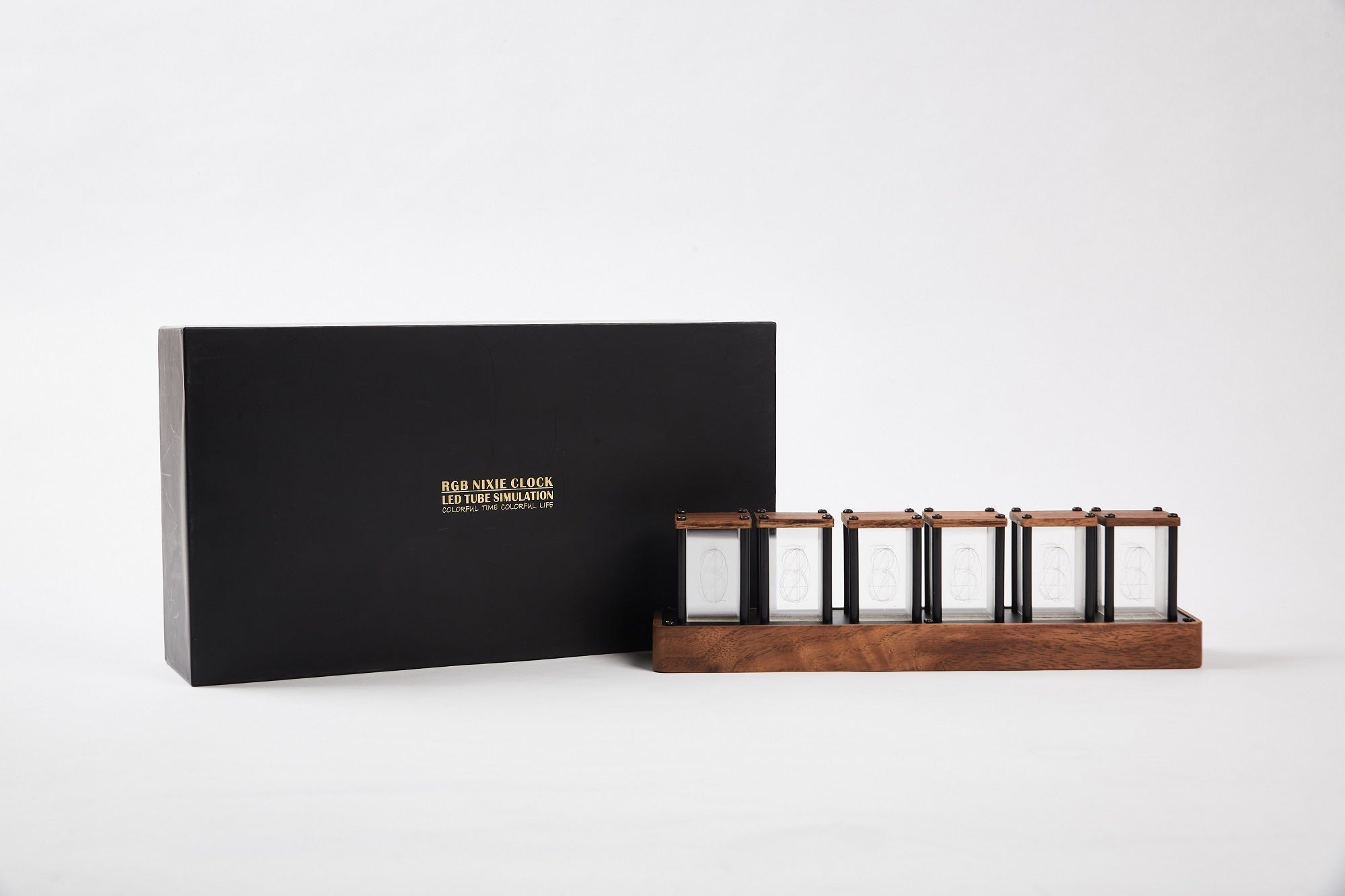6 tube clock