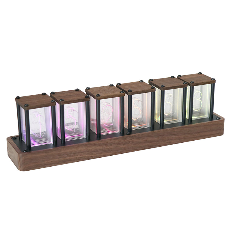6 tube clock