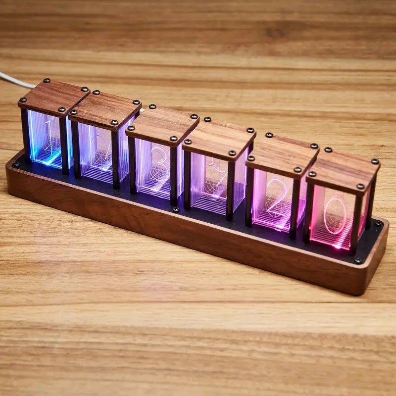 6 tube clock