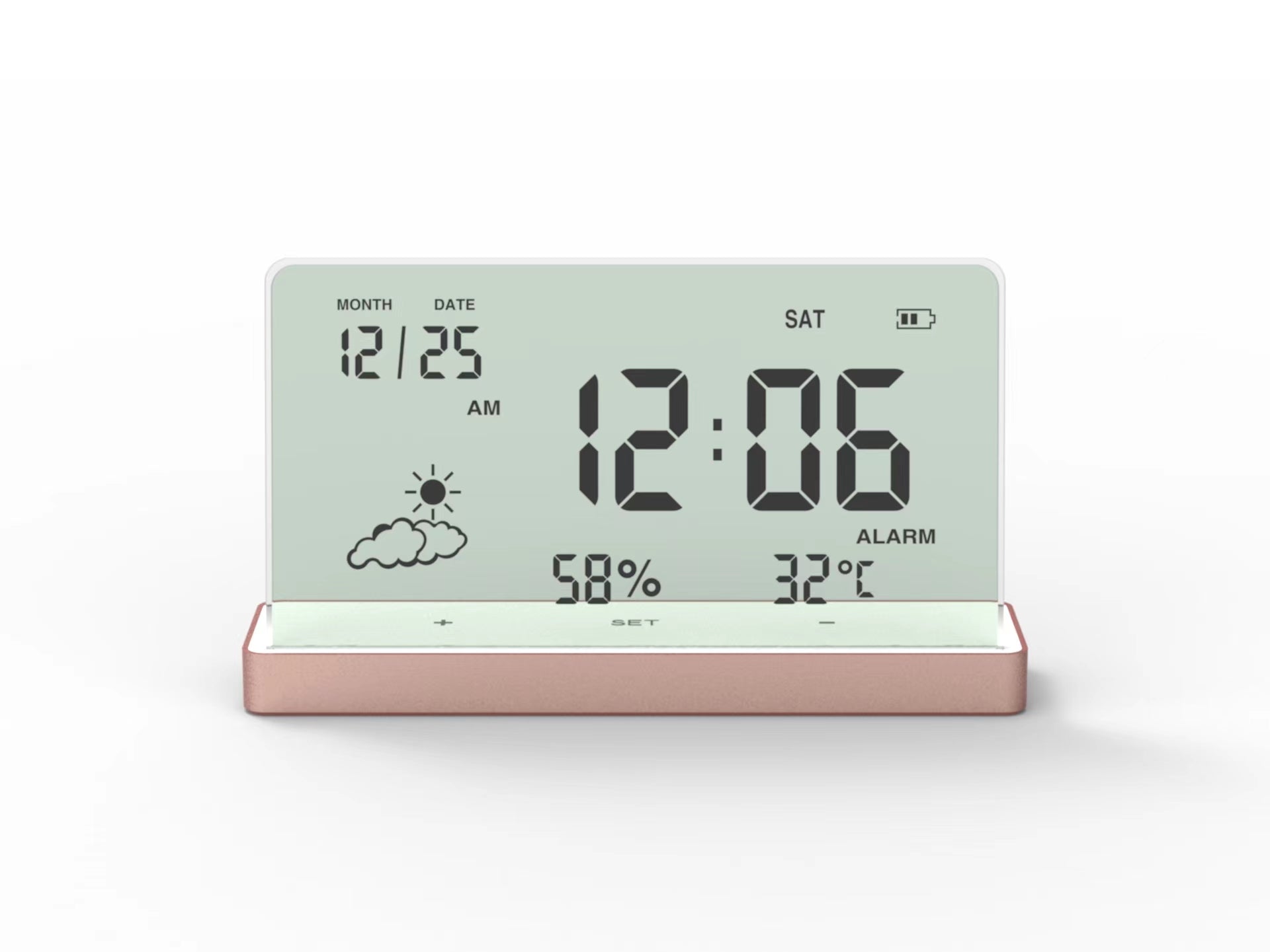 transparent clock