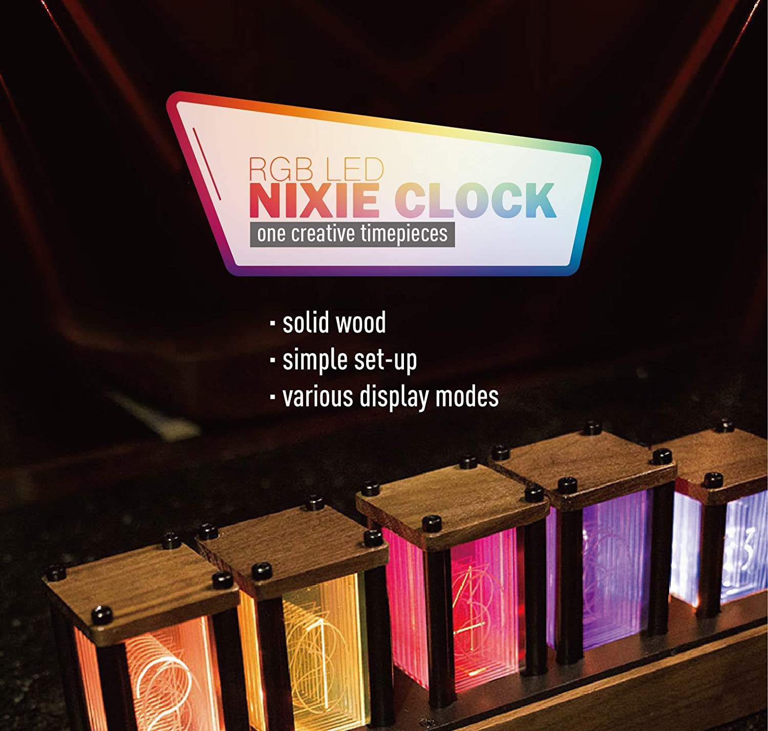 Tube Shaped Nixie Clock