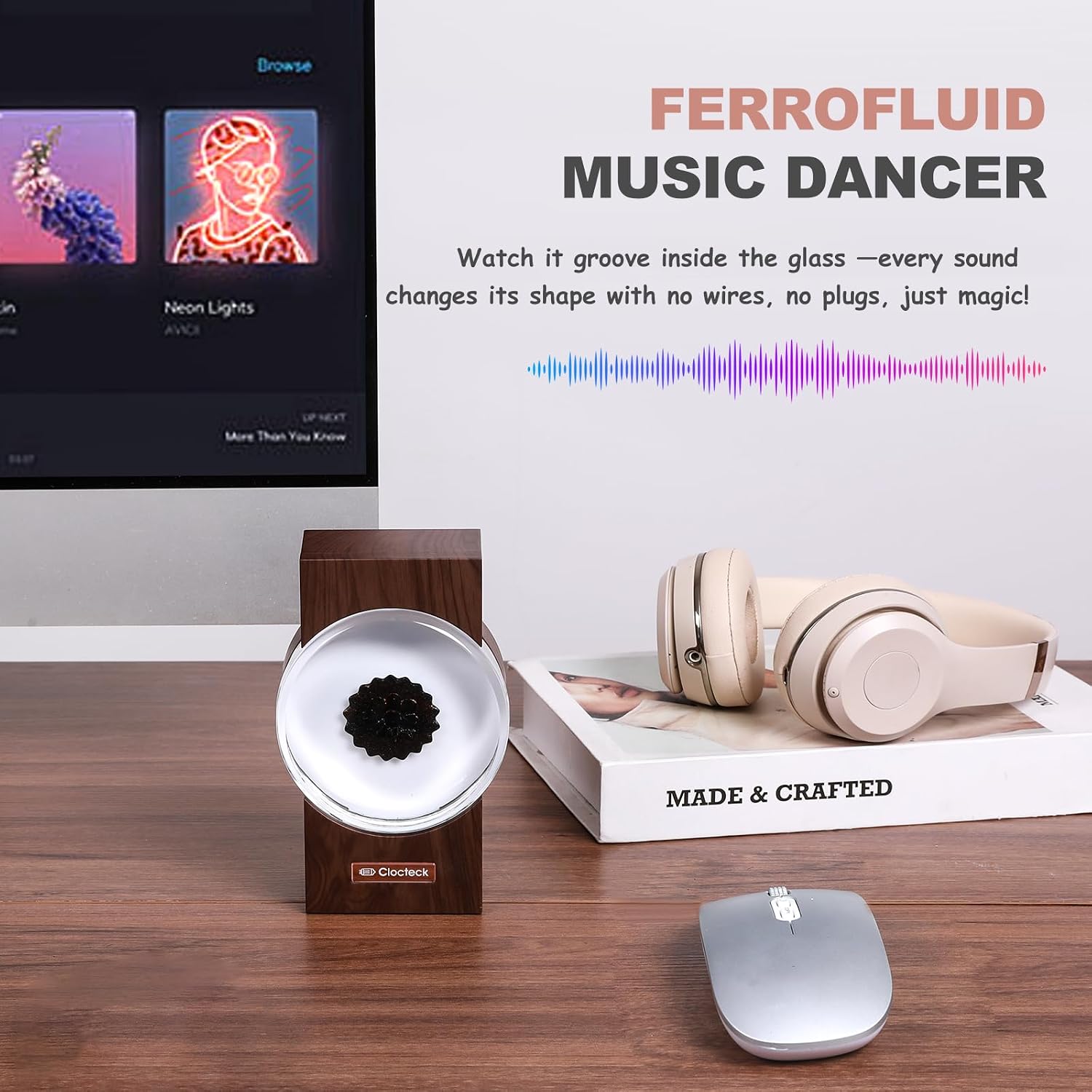 ClocTeck Ferrofluid Music Visualizer feature view 2