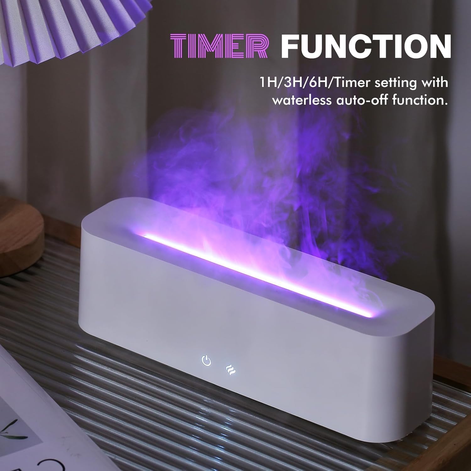 ClocTeck 380ml Flame Essential Oil Diffuser feature view 3
