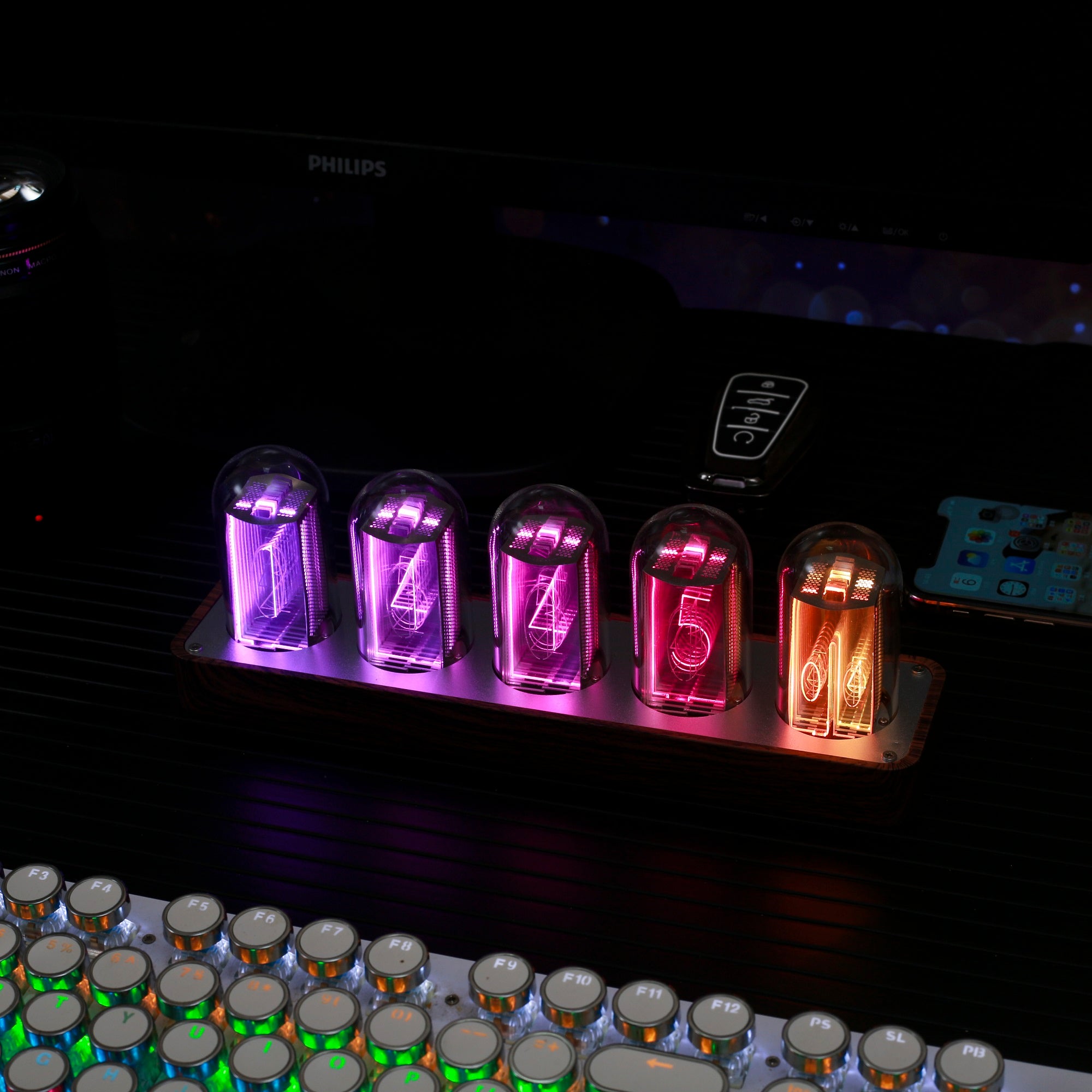 5-Tube RGB Nixie-Style Desk Clock